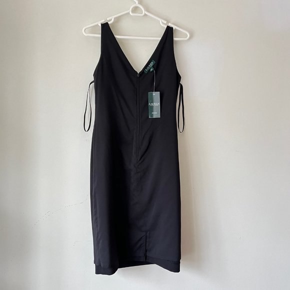 NEW Ralph Lauren Black & White Lace Sheath Dress- Elegant Evening Cocktail, Sz 4 - Picture 12 of 16